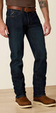 Rebar M4 Relaxed DuraStretch Basic Stackable Straight Leg Jean Front